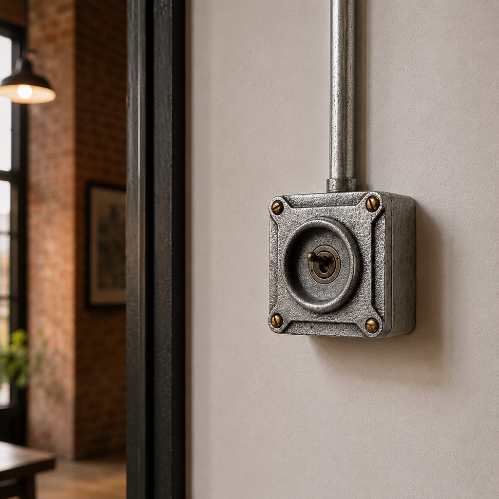 Brassvane conduit toggle light switch additional view 2