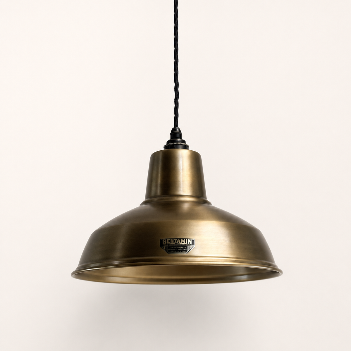 Brassvane antique brass RLM pendant light additional view 4