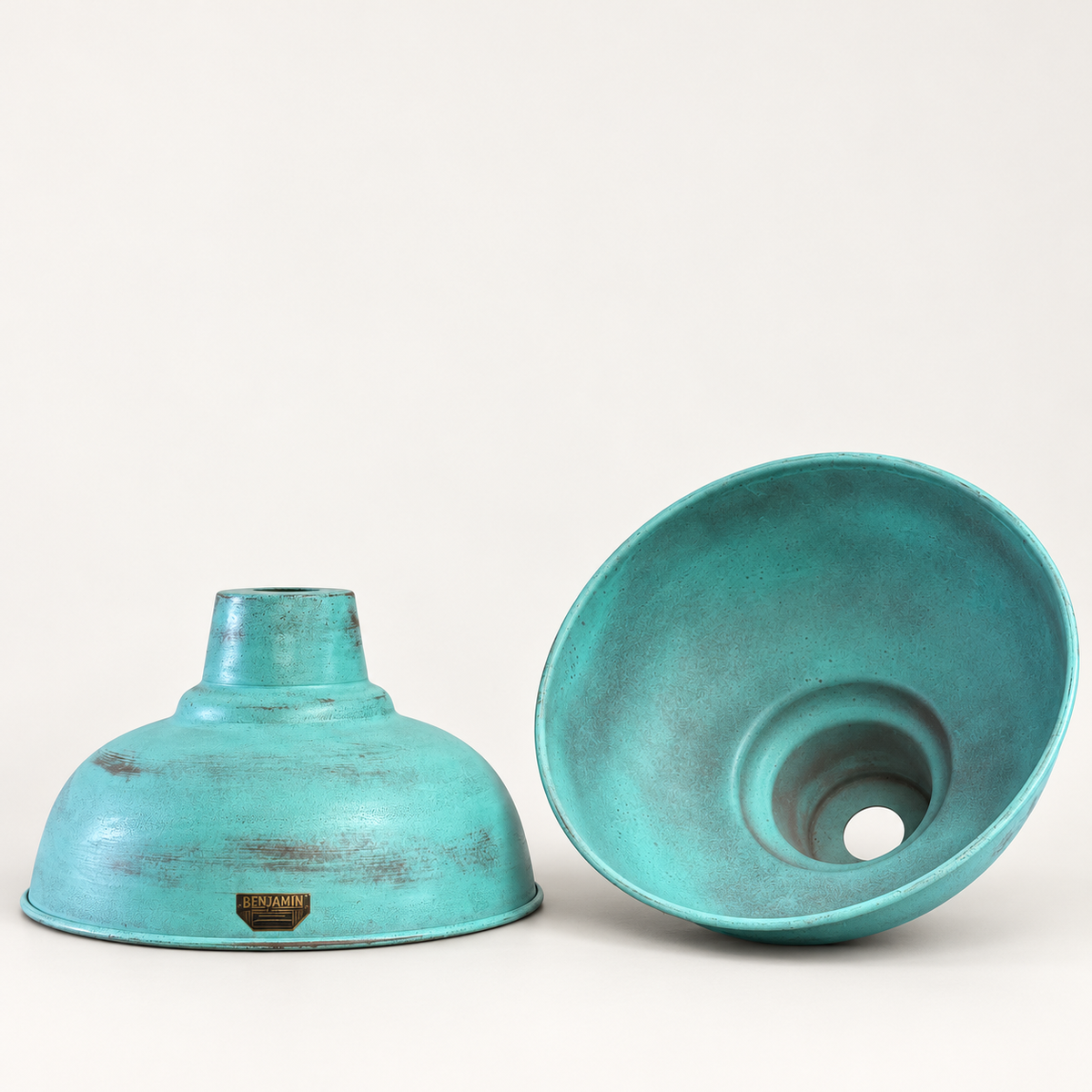 Brassvane copper verdigris pendant light additional view 3