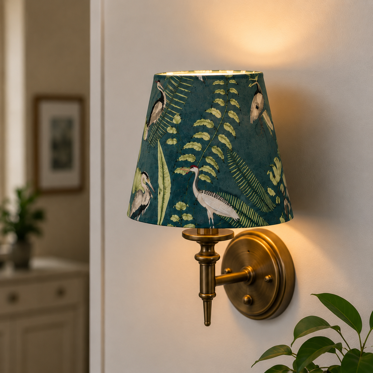 Brassvane blue and green lampshade additional view 7