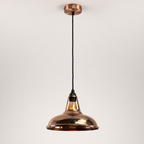 Brassvane handspun copper pendant light additional view 5