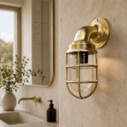 Brassvane raw brass swan neck wall light additional view 2