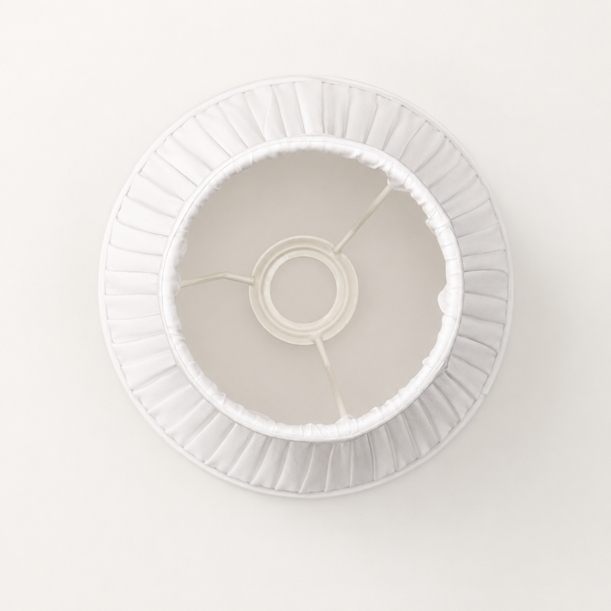 Brassvane white pleated lampshade additional view 5