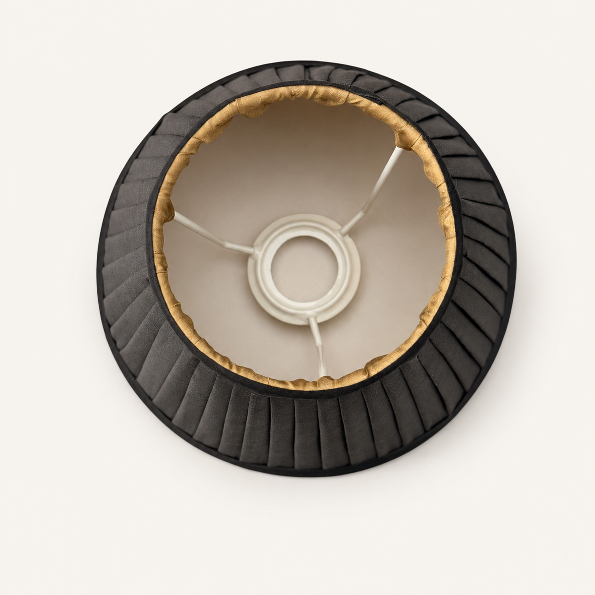 Brassvane black and gold pleated lampshade additional view 4