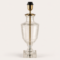 Brassvane ribbed glass urn table lamp overall view