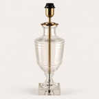 Brassvane ribbed glass urn table lamp overall view