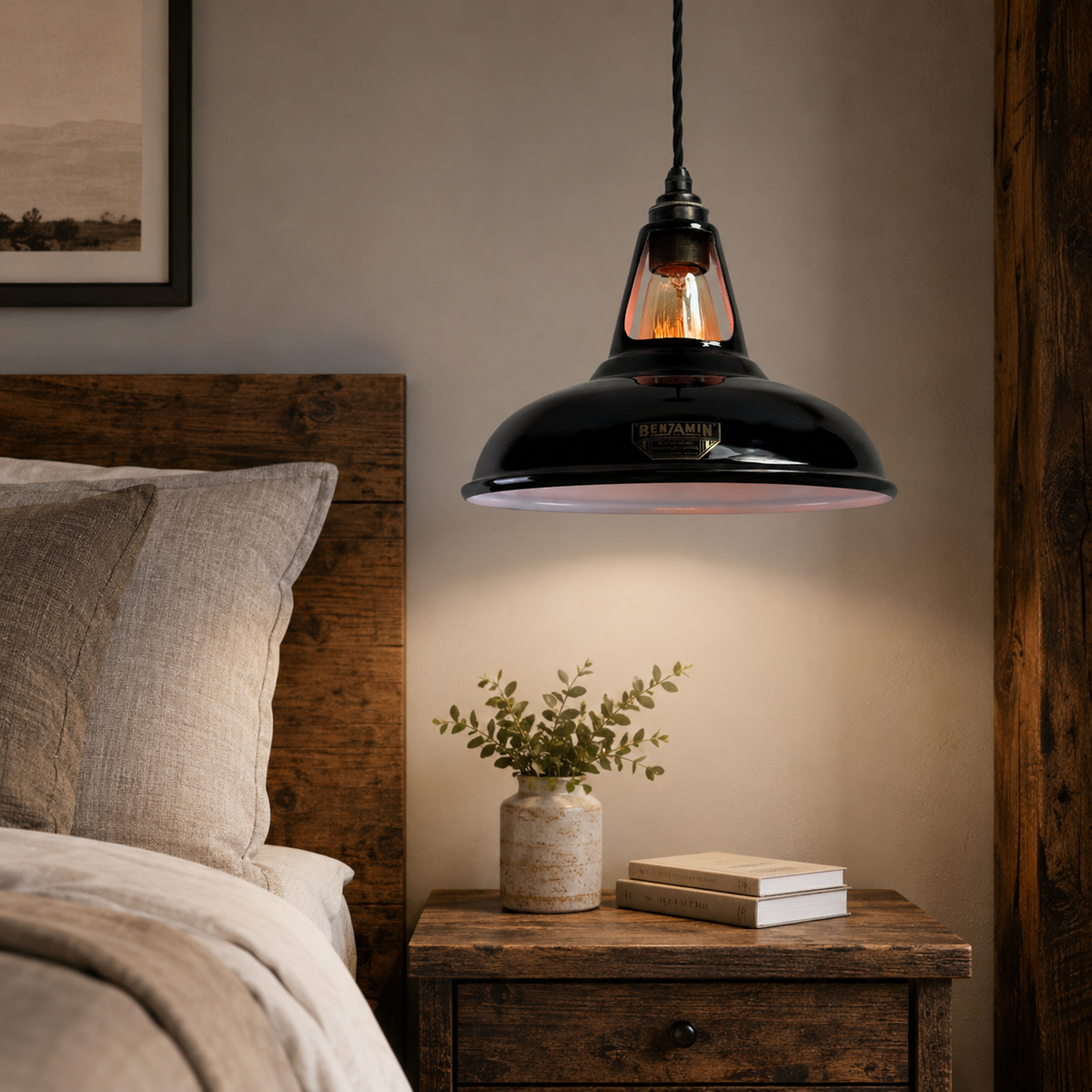 Brassvane midnight black pendant light additional view 2