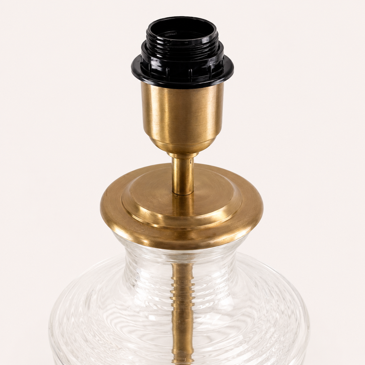 Brassvane ribbed glass urn table lamp additional view 4