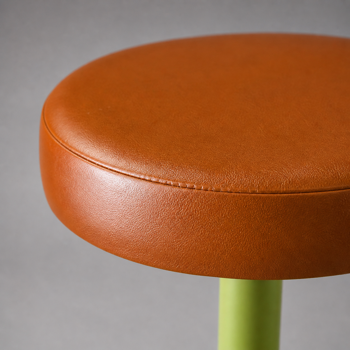 Brassvane schoolhouse leather seat stool additional view 5