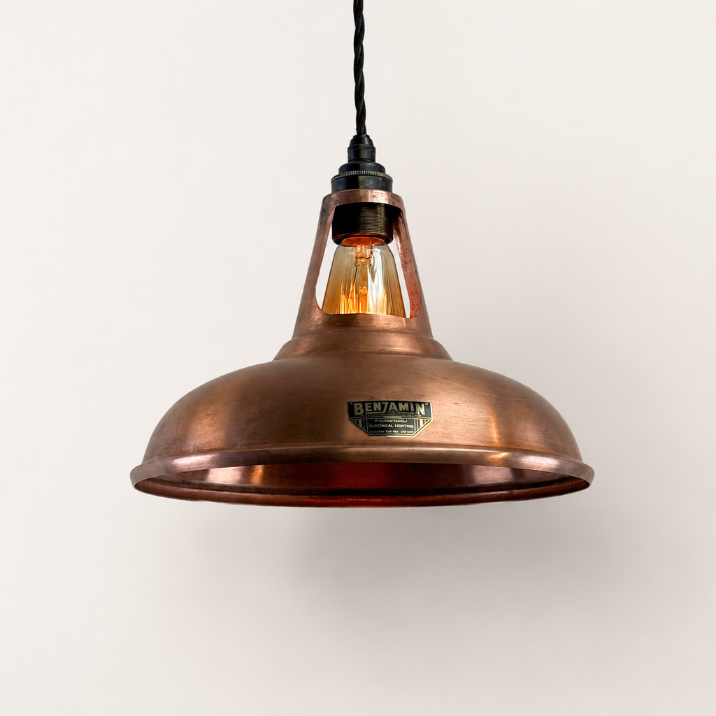 Brassvane antique copper pendant light additional view 3
