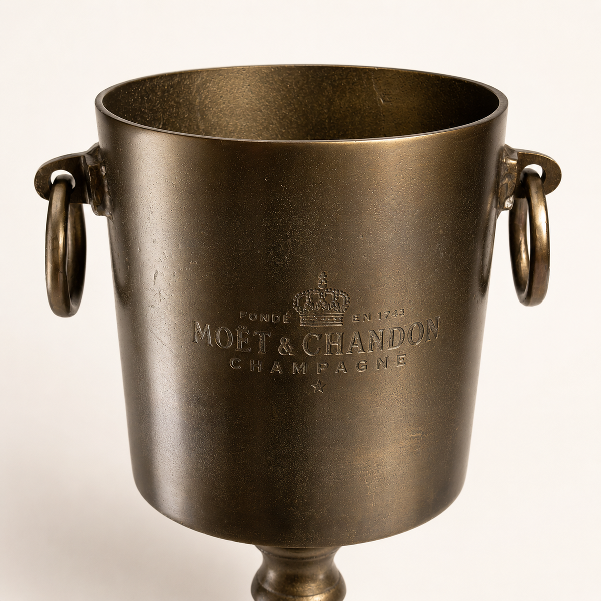 Brassvane antique brass floor standing ice bucket additional view 3