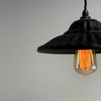 Brassvane matt black ceramic pendant light additional view 7