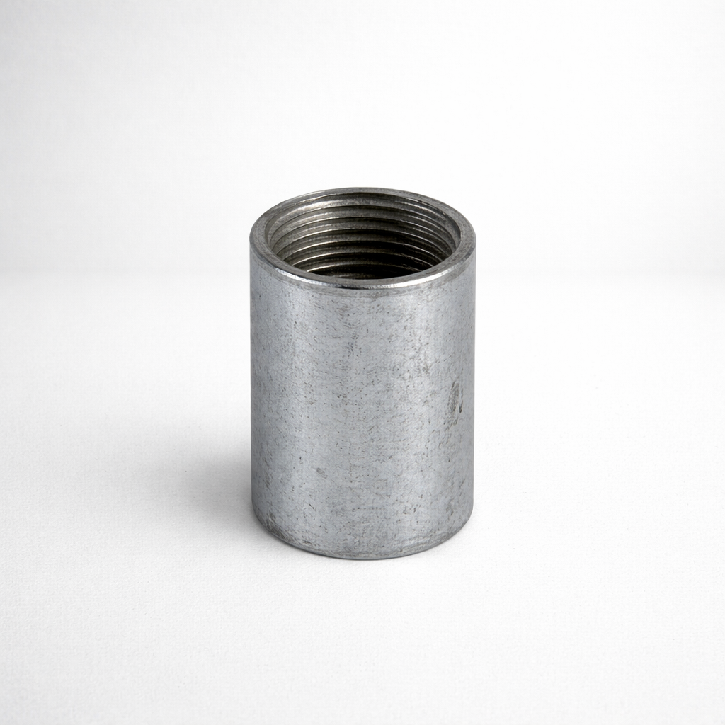 Brassvane galvanized conduit coupler overall view