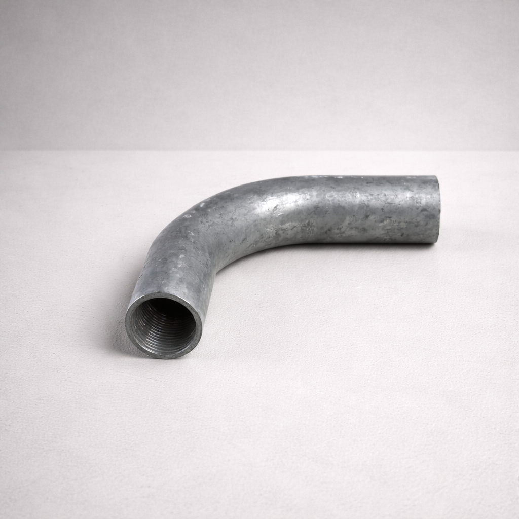Brassvane galvanized conduit sweep bend overall view