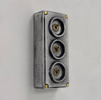 Brassvane 3 gang conduit toggle switch overall view