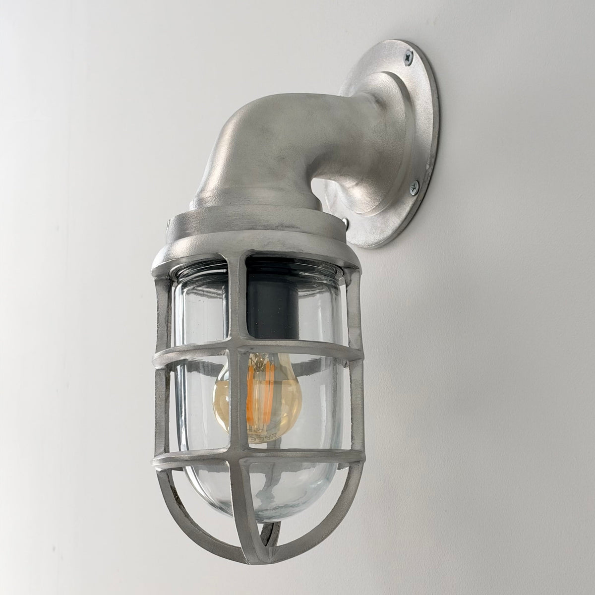 Brassvane raw cast swan neck wall light additional view 5