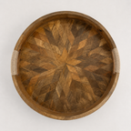 Brassvane round wooden serving tray additional view 4