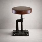 Brassvane adjustable vice clamp stool overall view