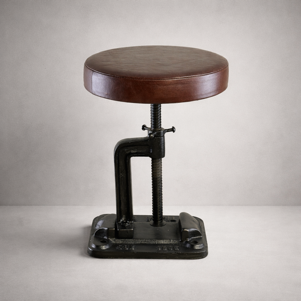 Brassvane adjustable vice clamp stool overall view