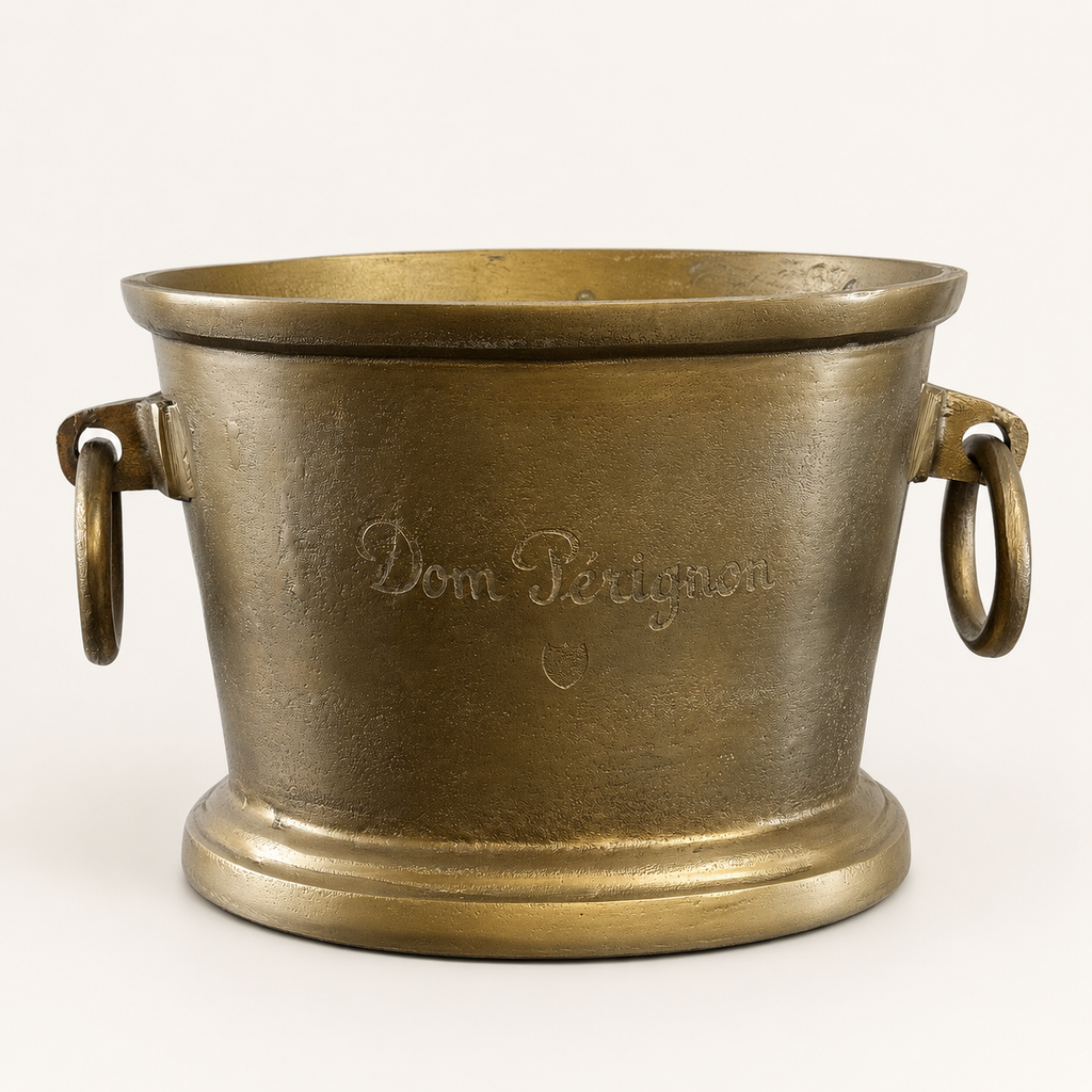 Brassvane antique brass champagne ice bucket additional view 6