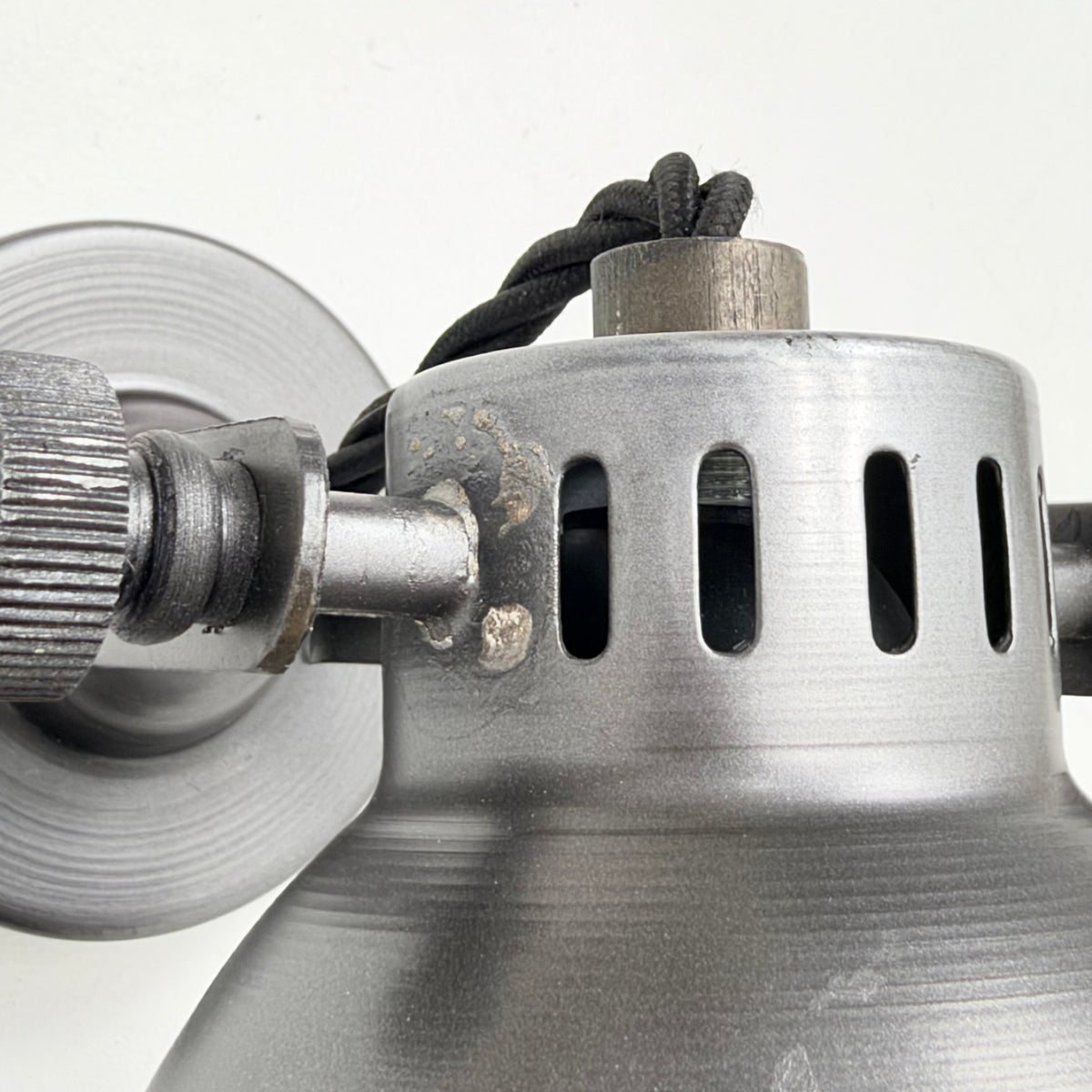 Brassvane pewter gray adjustable arm wall light additional view 3