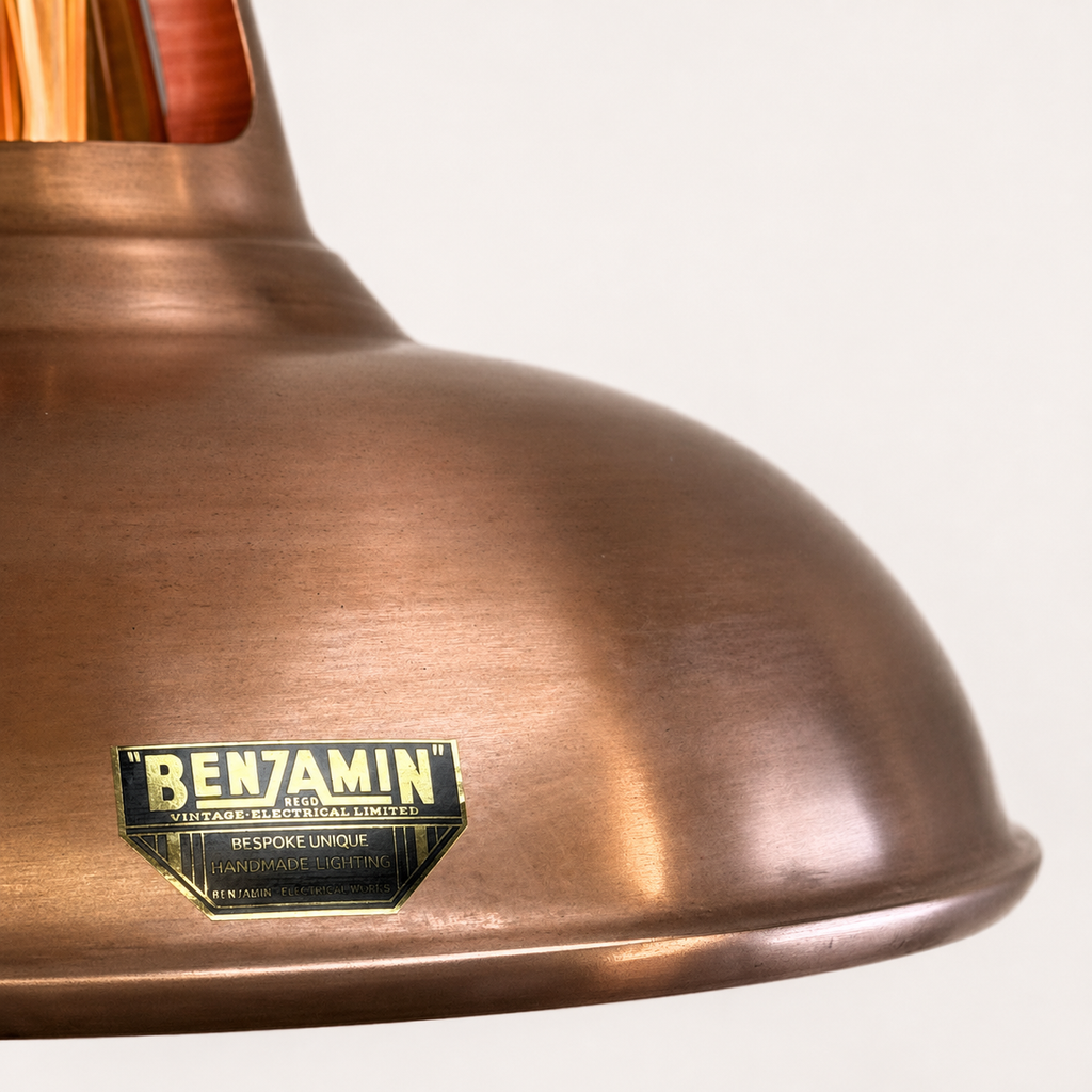 Brassvane antique copper pendant light additional view 4
