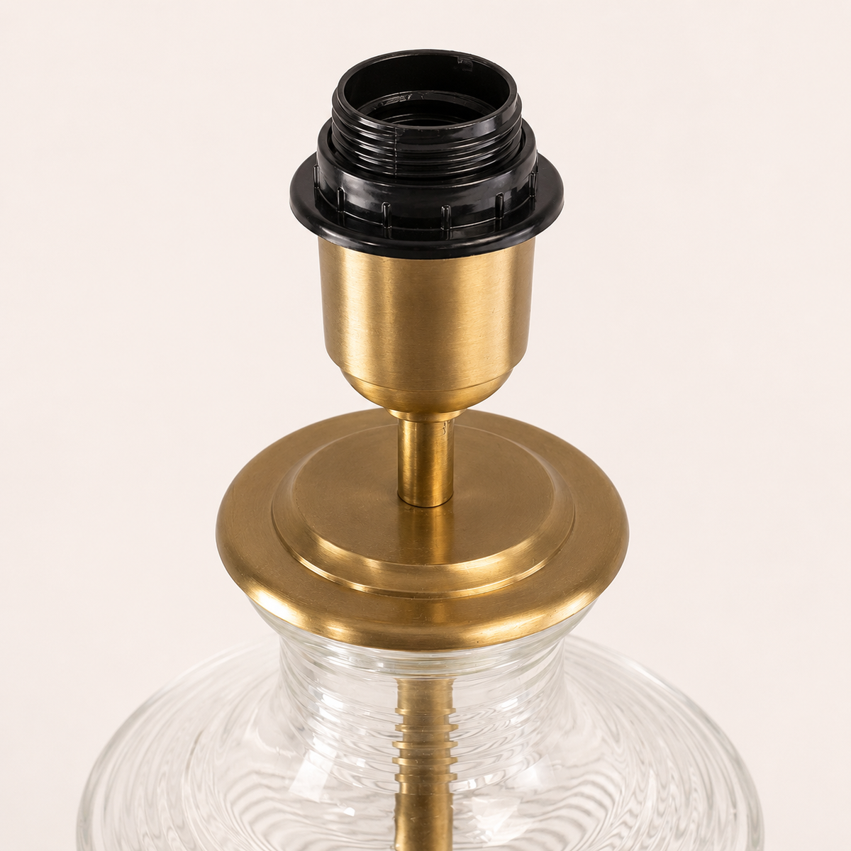 Brassvane ribbed glass urn table lamp additional view 6