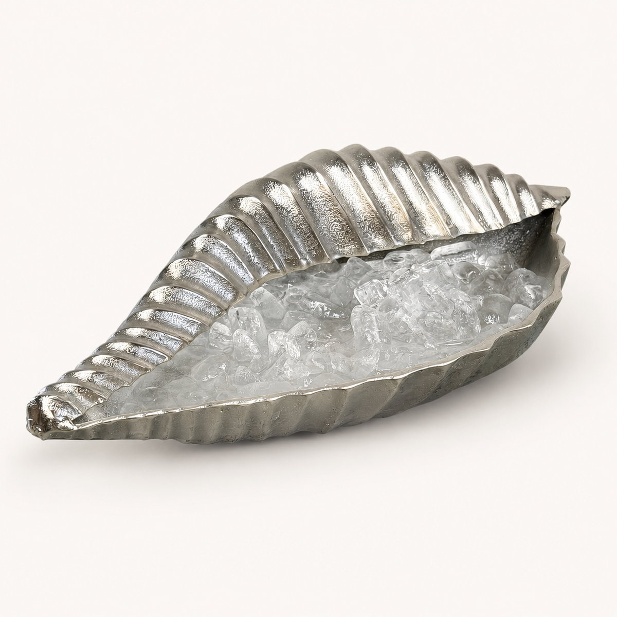 Brassvane clam shell champagne ice bucket additional view 3