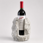 Brassvane marble wine bottle holder overall view