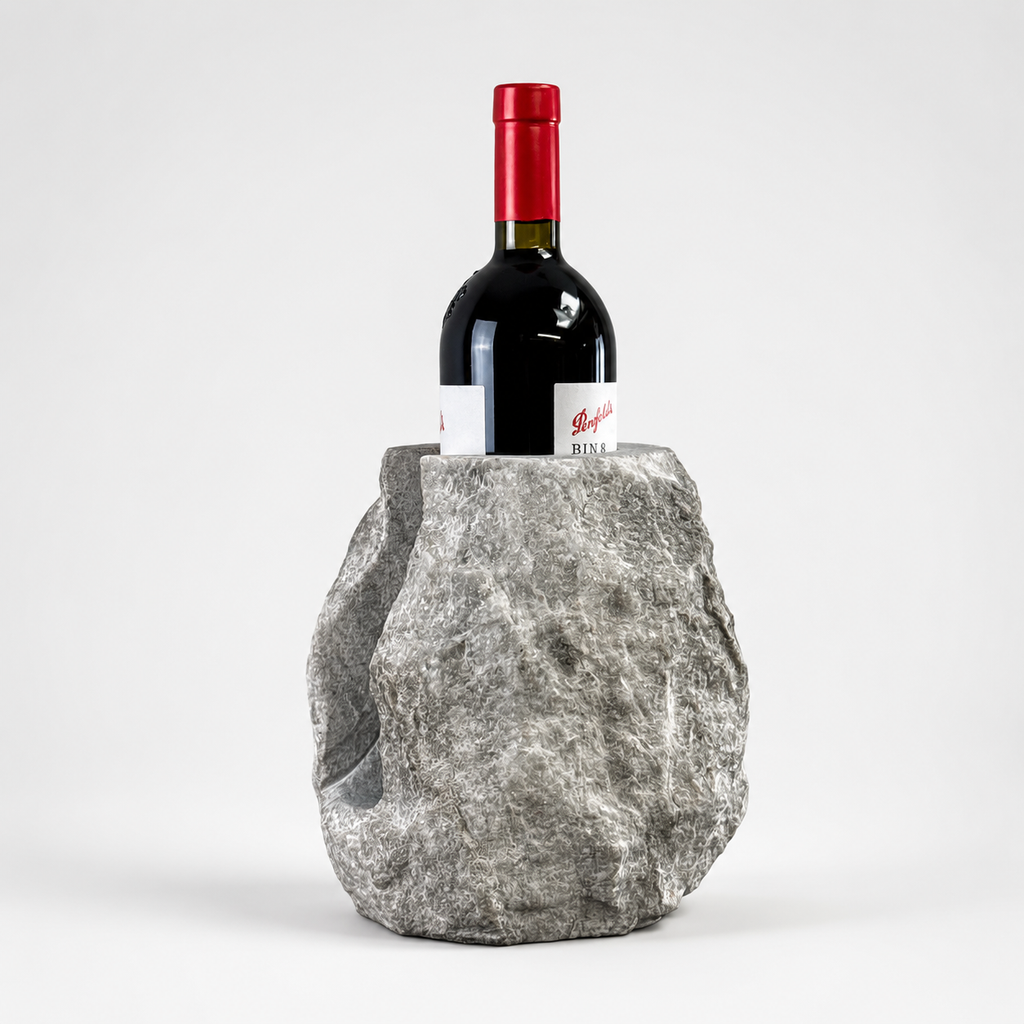 Brassvane marble wine bottle holder additional view 6