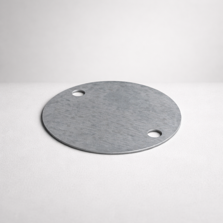 Brassvane galvanized conduit box lid overall view