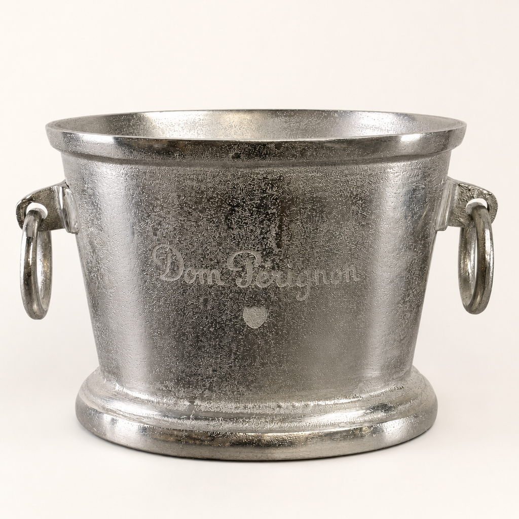 Brassvane cast champagne ice bucket overall view