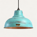 Brassvane copper verdigris pendant light additional view 6
