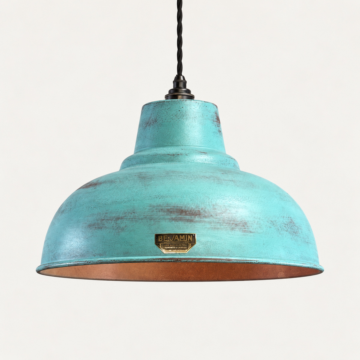 Brassvane copper verdigris pendant light additional view 6