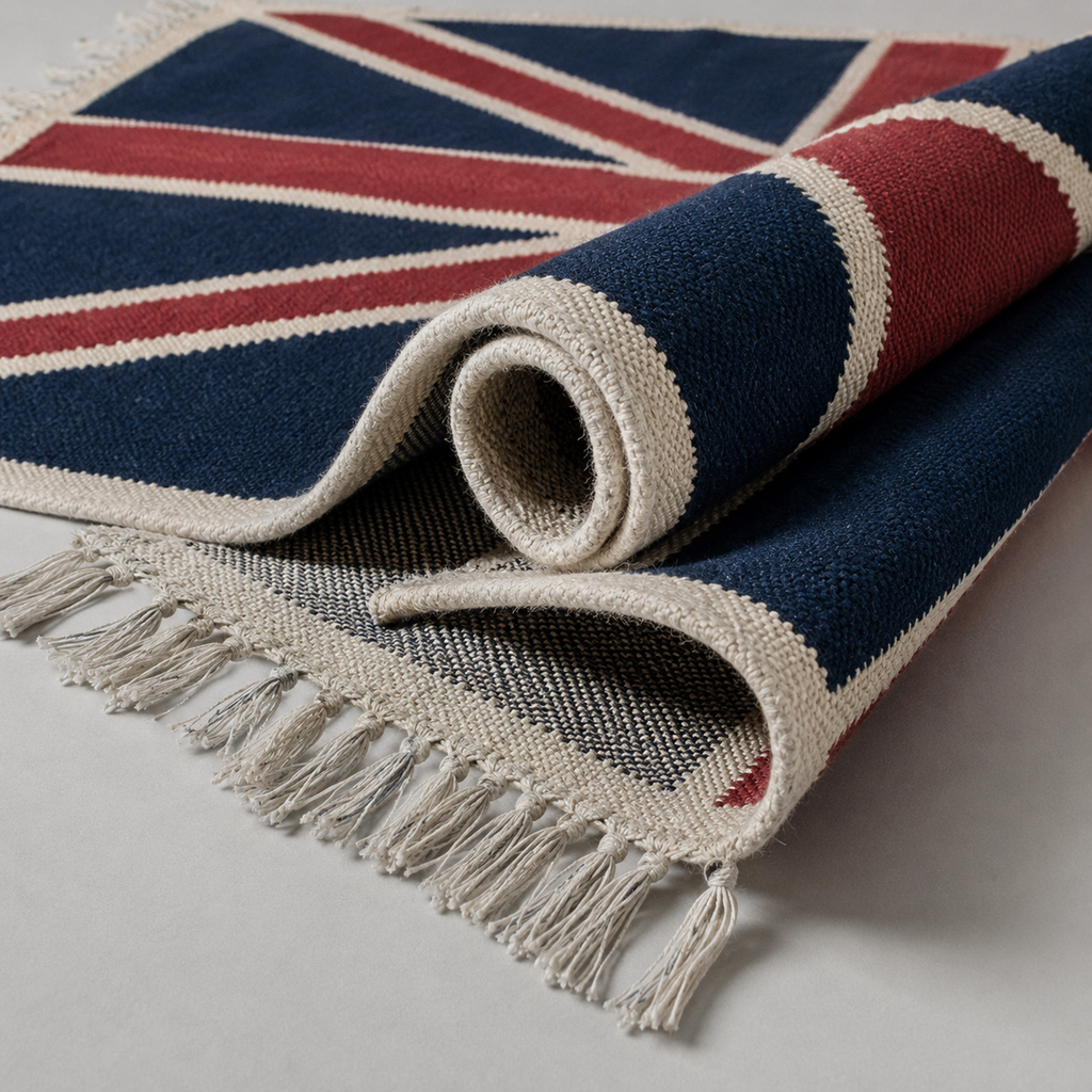 Brassvane union jack jute runner rug additional view 4