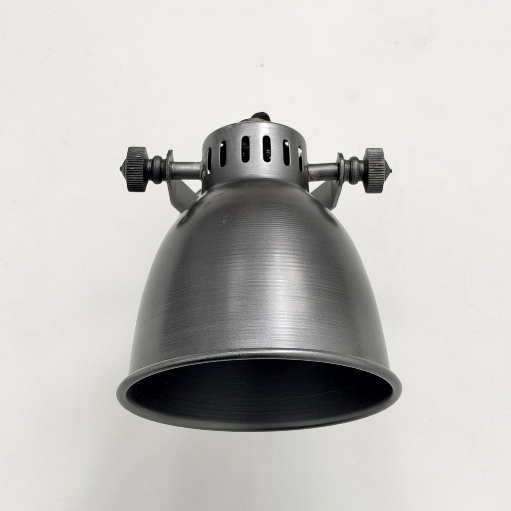 Brassvane pewter gray adjustable arm wall light additional view 2