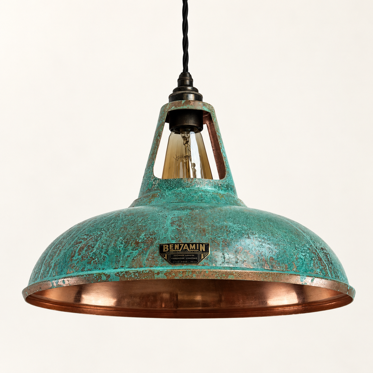Brassvane copper verdigris pendant light additional view 8
