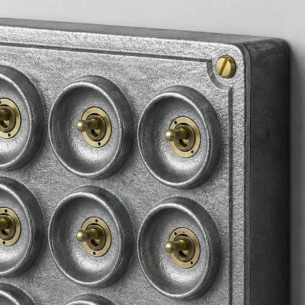 Brassvane 12 gang toggle switch panel additional view 3