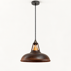 Brassvane rusted pendant light additional view 2