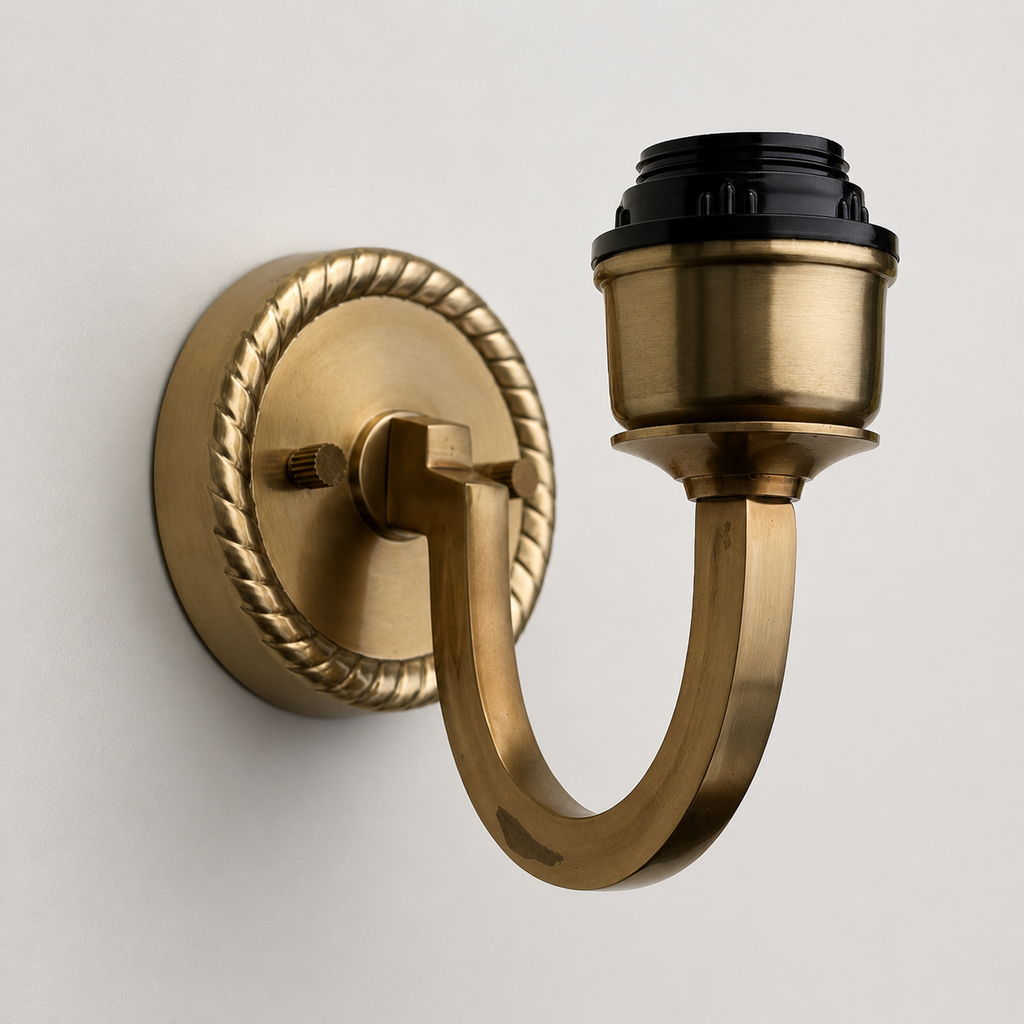 Brassvane antique brass wall sconce additional view 3