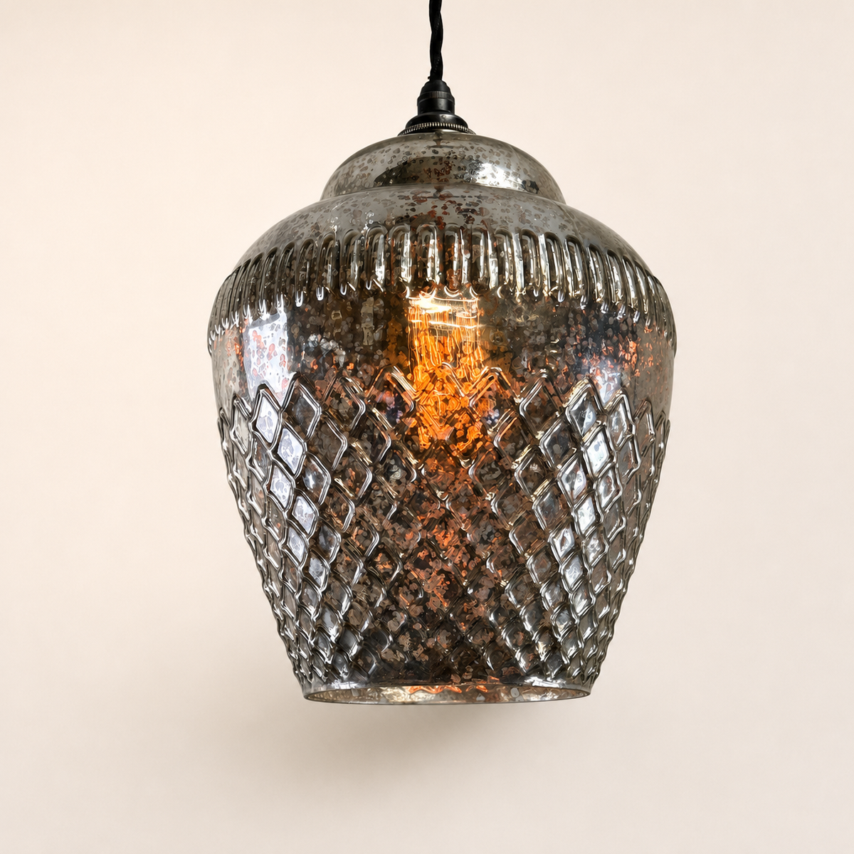 Brassvane mercury glass pendant light additional view 4