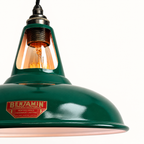 Brassvane racing green slotted pendant light additional view 8