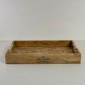 Brassvane patchwork wooden serving tray overall view