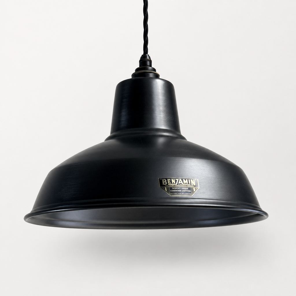 Brassvane pewter gray RLM pendant light additional view 3
