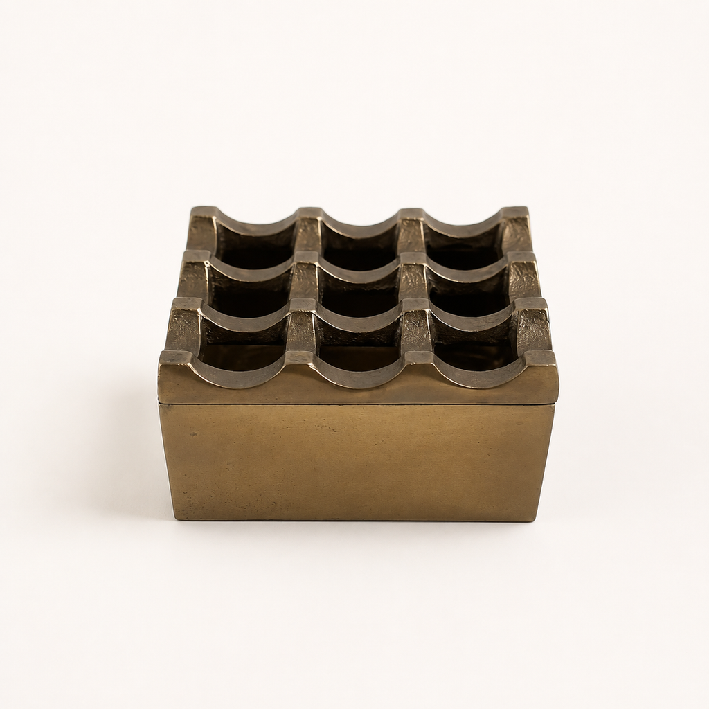 Brassvane antique brass ashtray additional view 3