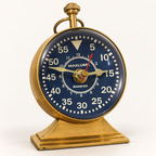 Brassvane ships table clock overall view