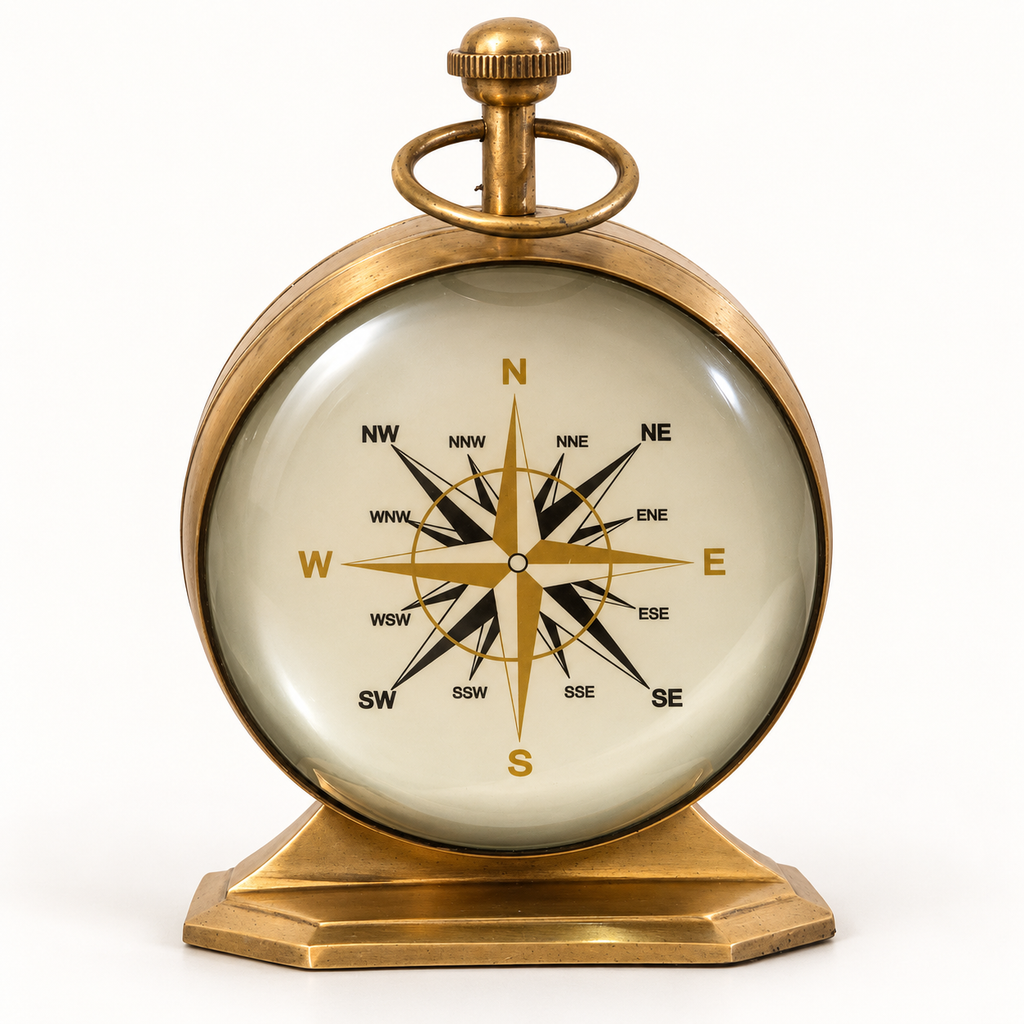 Brassvane ships table clock additional view 4