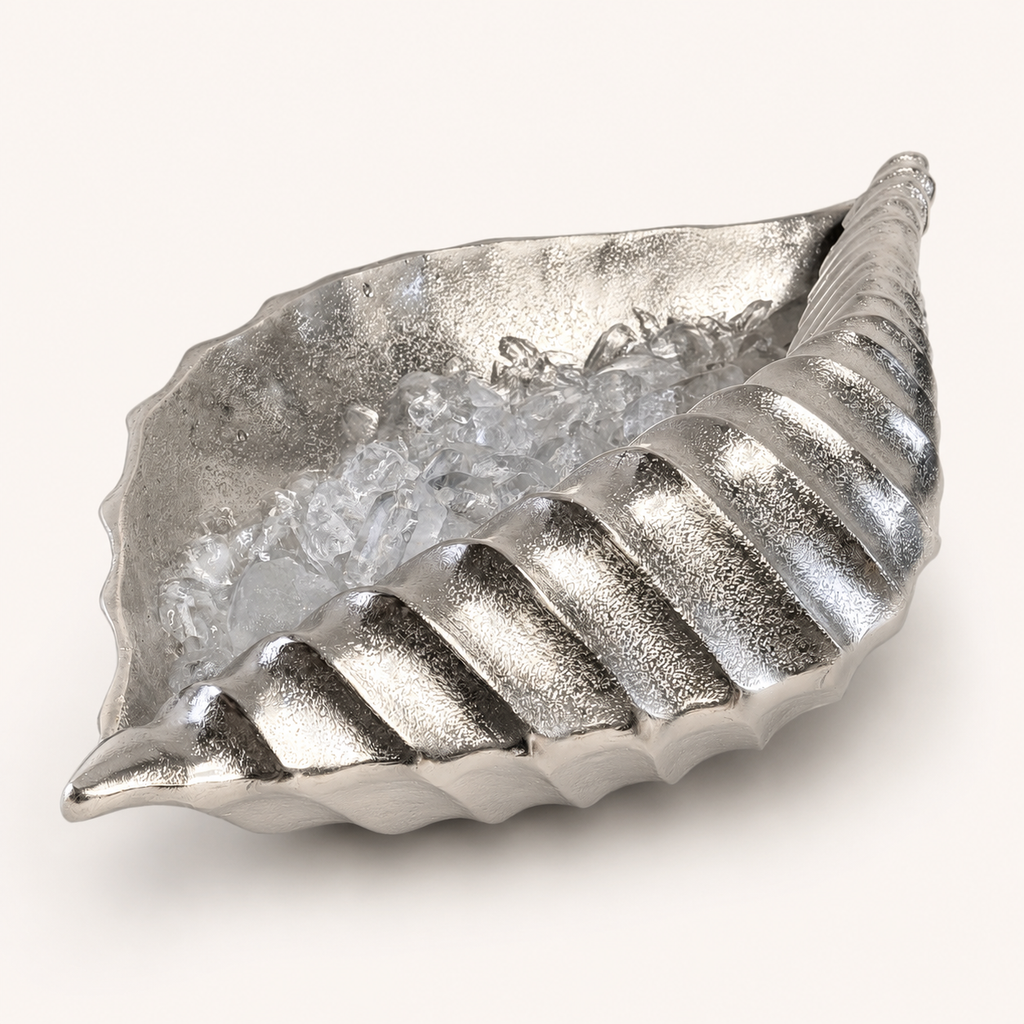 Brassvane clam shell champagne ice bucket additional view 4