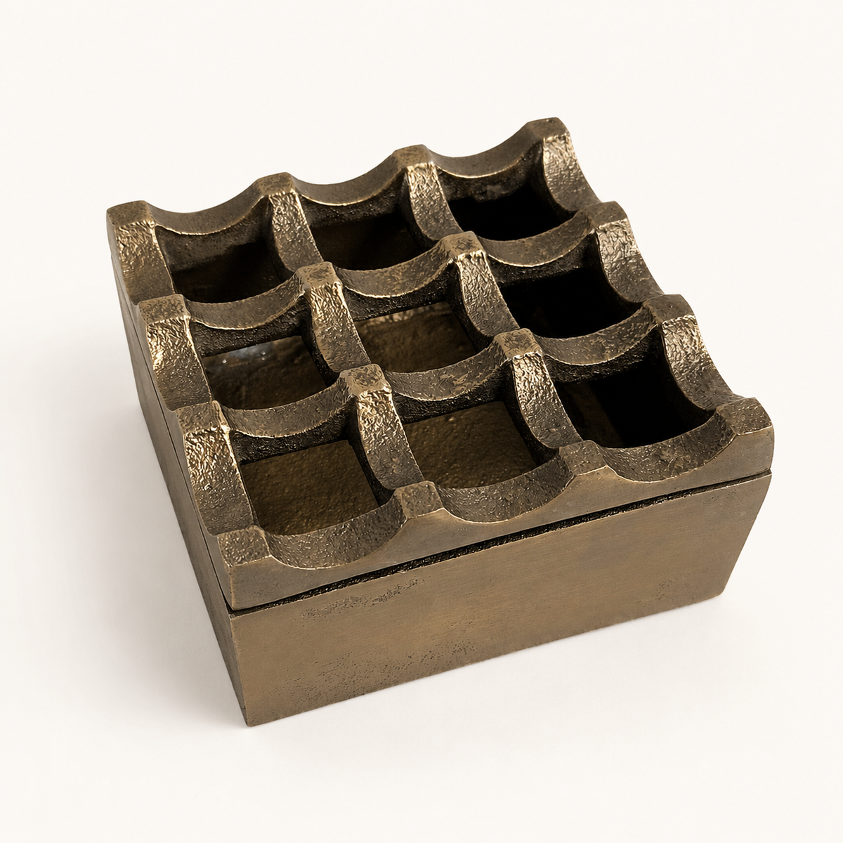 Brassvane antique brass ashtray additional view 4