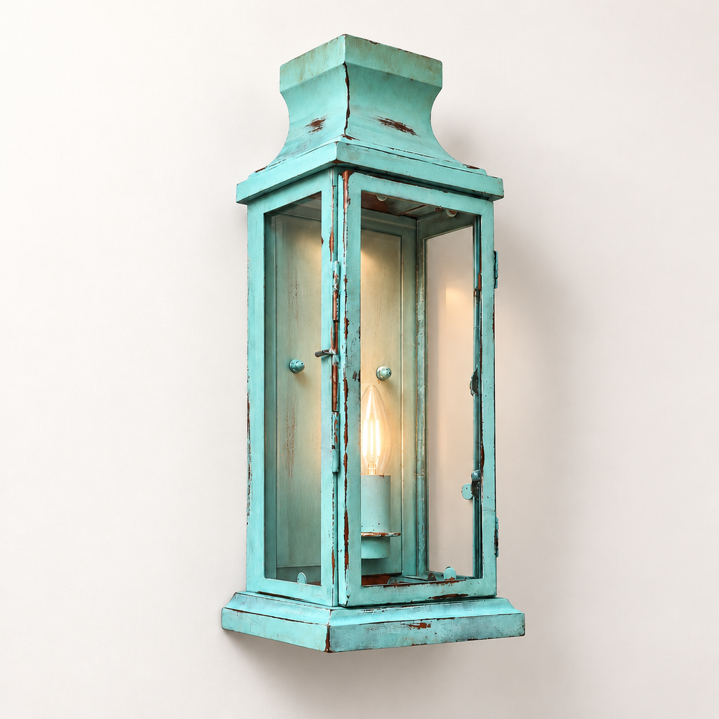 Brassvane verdigris wall lantern additional view 5